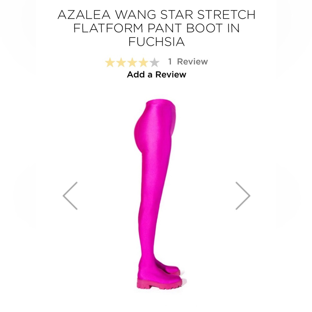 BNWT Azalea Wang Flatform Pant Boots Size 10